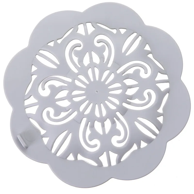 

TPR Flower Shape Anti-blocking Kitchen Floor Drain Plug Basin Sink Filter Hair Catcher Sink Net Strainer Sewer Stopper Cover