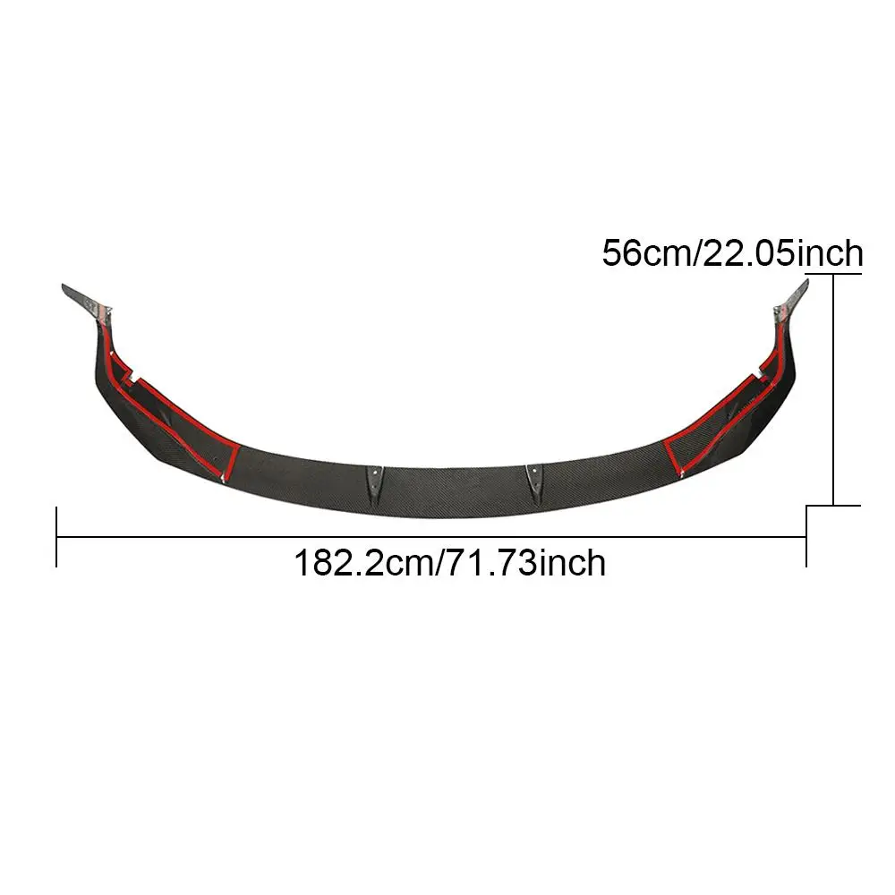 

Car Front Lip Spoiler For Lexus GS F-SPORT 2016 - 2019 Car Front Bumper Lip Spoiler Splitters Carbon Fiber