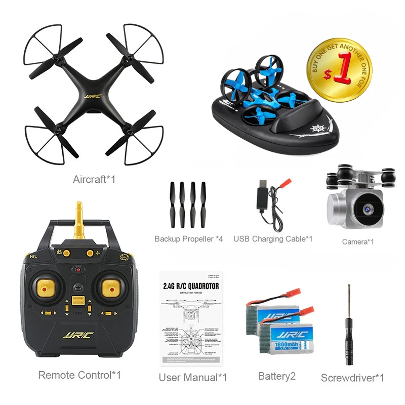 JJRC H68 Bellwether WiFi FPV 2MP 720P HD камера 20 минут время полета RC Дрон Квадрокоптер RTF режим 2 VS Bayangtoys X21 X16 - Цвет: black 2B with H36F