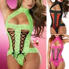 Горячее женское порно Нижнее белье сексуальное нижнее белье с бантом кружевное комбинация с вырезами соблазнительное боди однотонное кружевное Сексуальное белье Новинка 2021