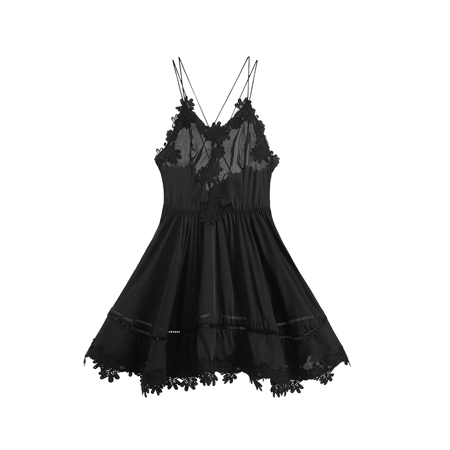 

Sling Nightdress Lady Elegance Female Sling Lace Sleepwear Women Sleeping Nightdress Summer Spring Autumn Sexy Beautiful