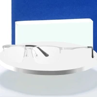 half rim aluminum magnesium alloy frame glasses for man and woman bussiness style e sports uv myopia spectacles