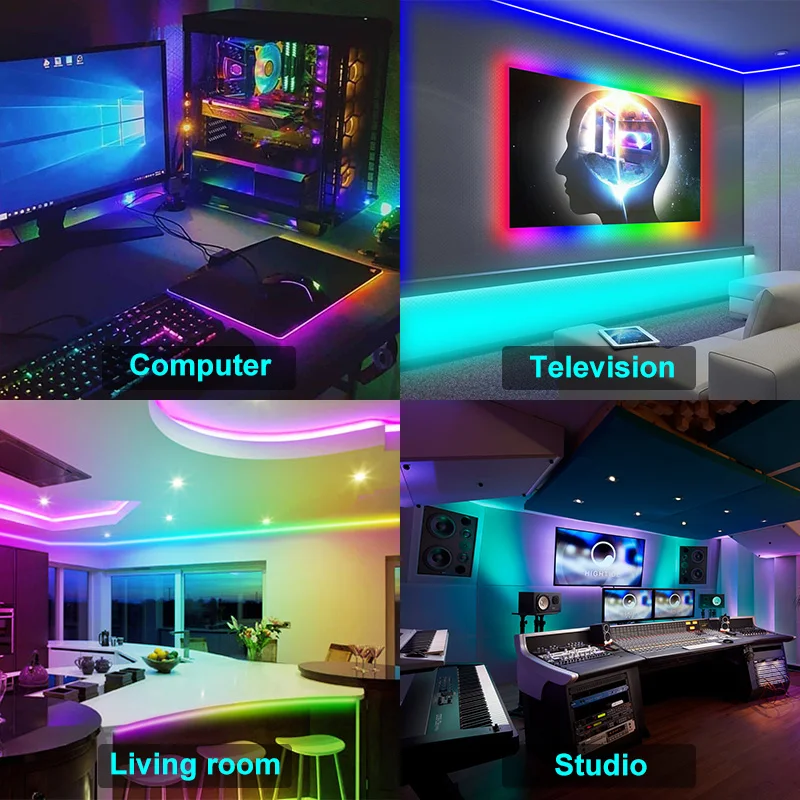 

Led Strip Light DreamBluetooth WS2811 RGB Dc12 Flexible Individually 5M 10M 15M 20M Addressable Tape Led Ribbon Smart Lighting