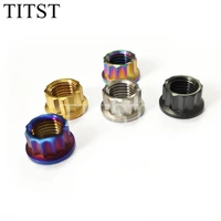 titst m5 m6 m8 m10 titanium flange nuts 12 point titanium nuts %ef%bc%88 one lot 10pcs