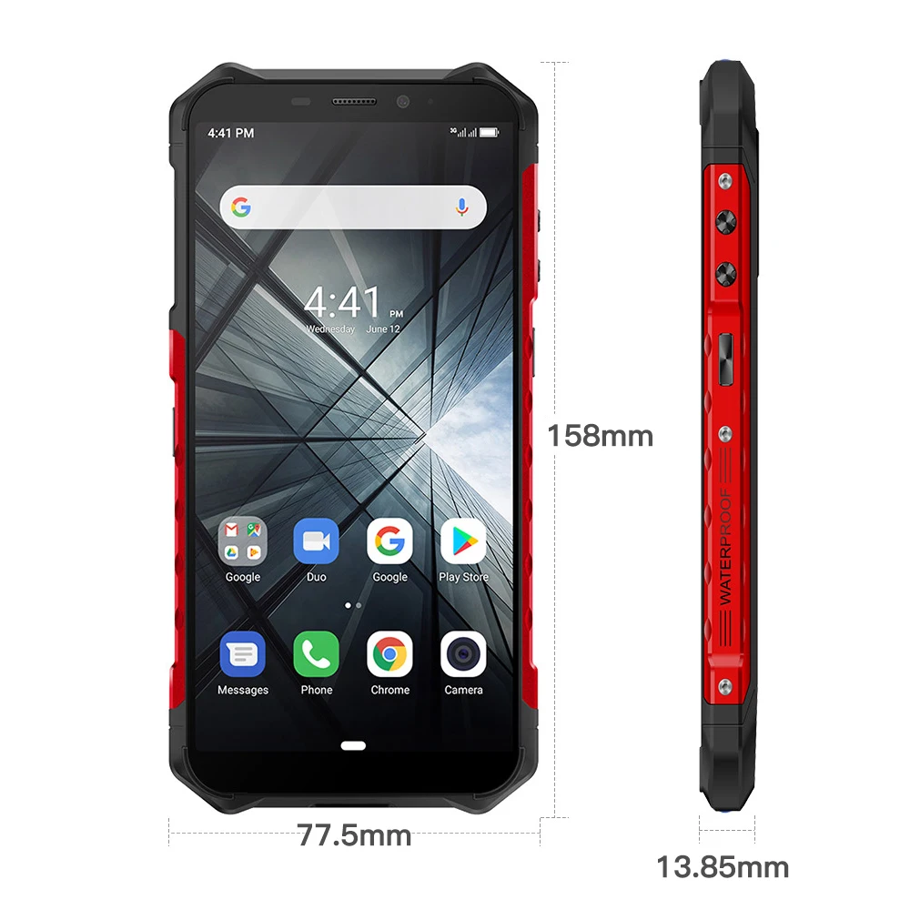 Ulefone Armor X3 прочный смартфон Android 9,0 IP68 Android 5," 2 ГБ 32 ГБ 5000 мАч 3g прочный мобильный телефон Android