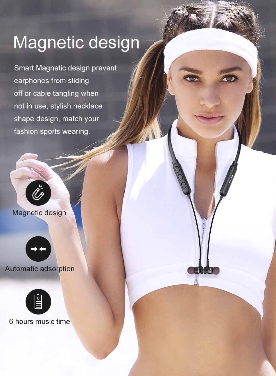 AWEI G10BL, беспроводные Bluetooth наушники, наушники, 3D стерео наушники, спортивные наушники с микрофоном, Fone de ouvido, гарнитура для телефонов