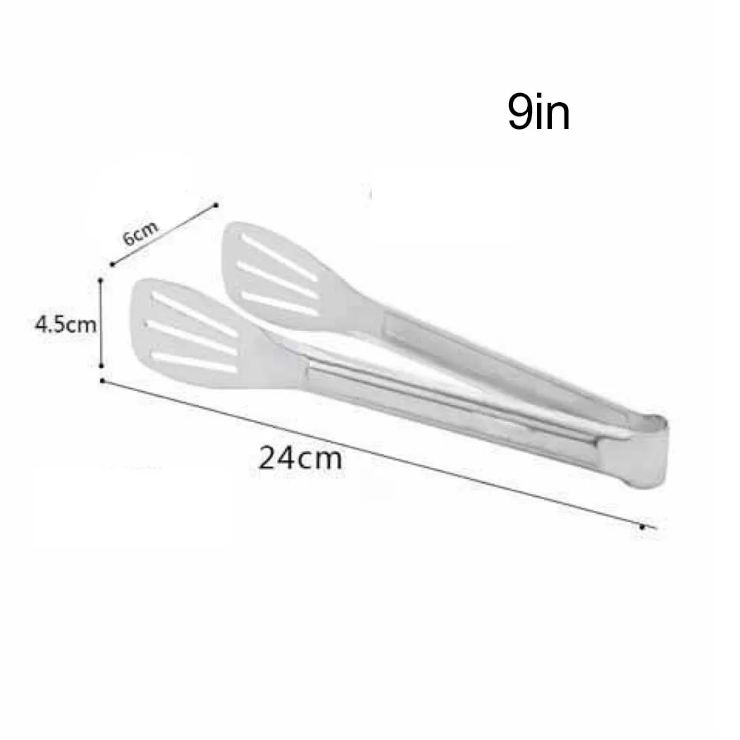 

1 X Stainless Steel Tongs 28 X 6.5cm Stainless Steel Cooking Tongs Heat Resistant Food Clip For Kitchen BBQ Buffet