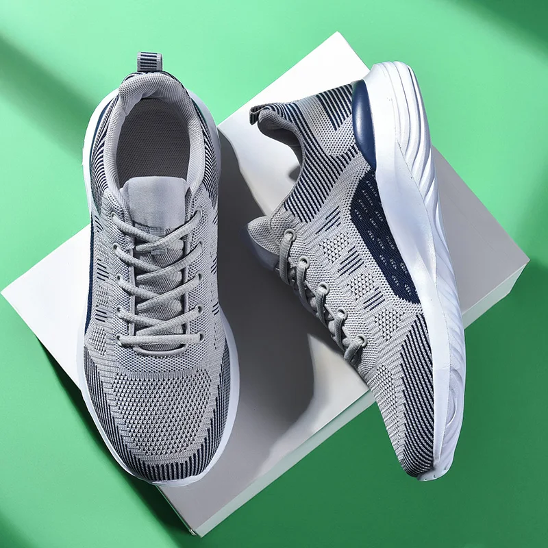 Мужские кроссовки для бега сетчатая дышащая Спортивная обувь улицы легкие
