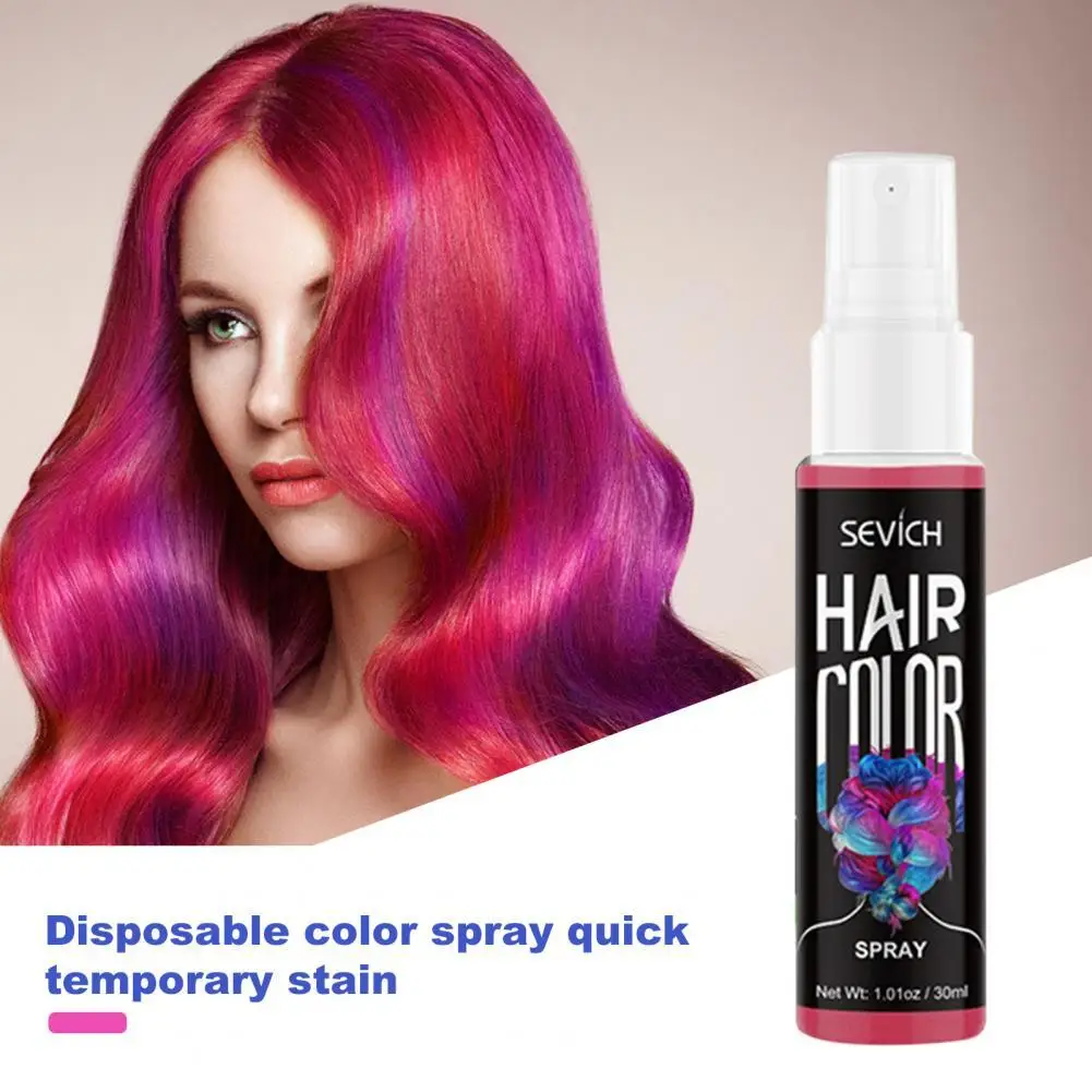 

30ml Hair Color Colorful DIY Dye Disposable Hair Glitter Spray for Personal