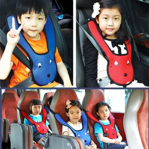 Cartoon Car Childrens Safety Seat Belt Cover Mesh Shoulder Pad Holder For Kids Cute Vehicle-Mounted 