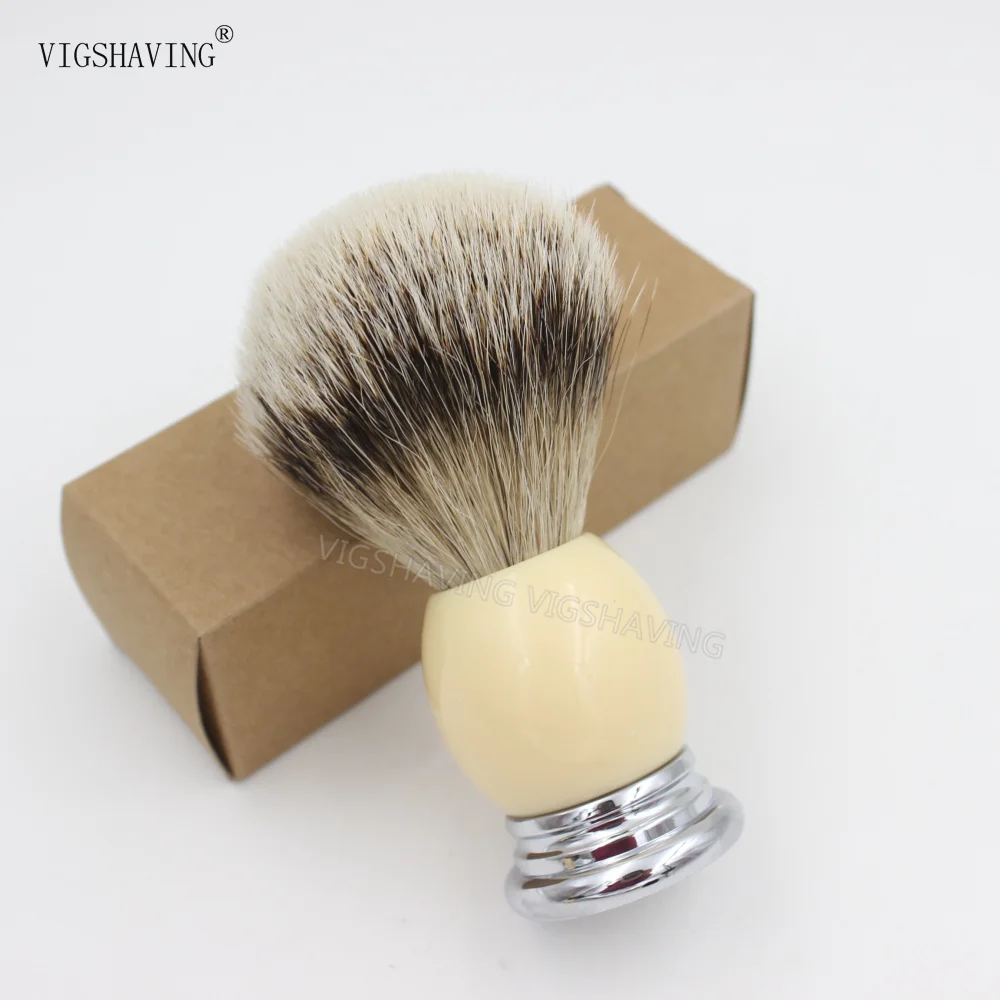 Хорошее качество металлическая смоляная ручка силиконовая кисть для бритья