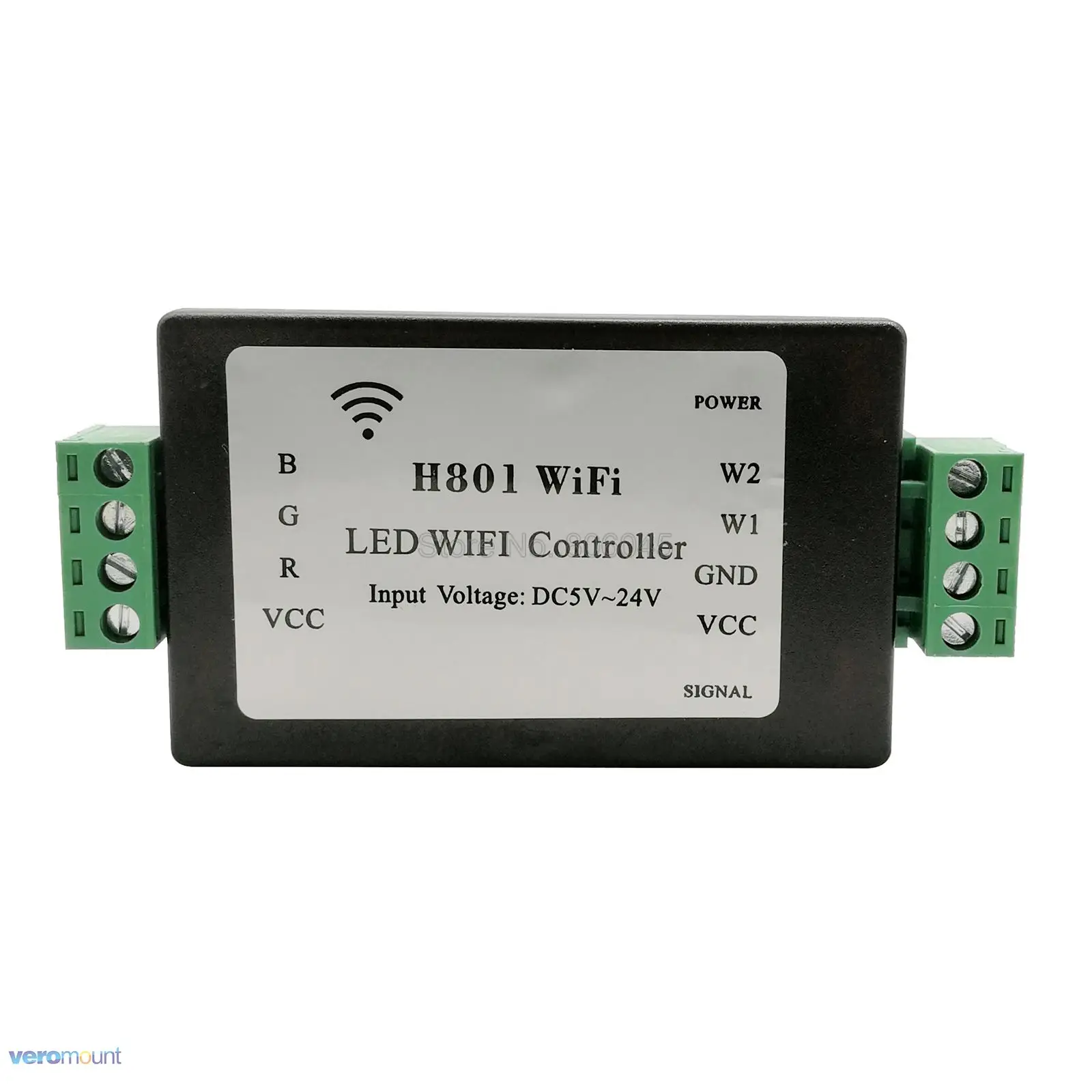 H801 RGBW Wi Fi светодиодный Управление Для полосы светильник лента DC5 24V вход 4CH * 4A