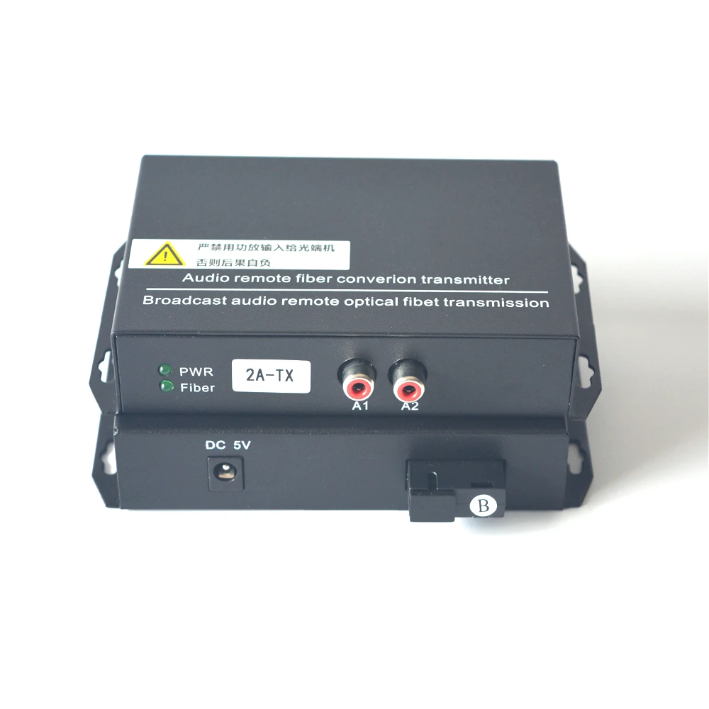 2 канальный аудио волоконно оптический медиаконвертер удлинитель одномодовый до