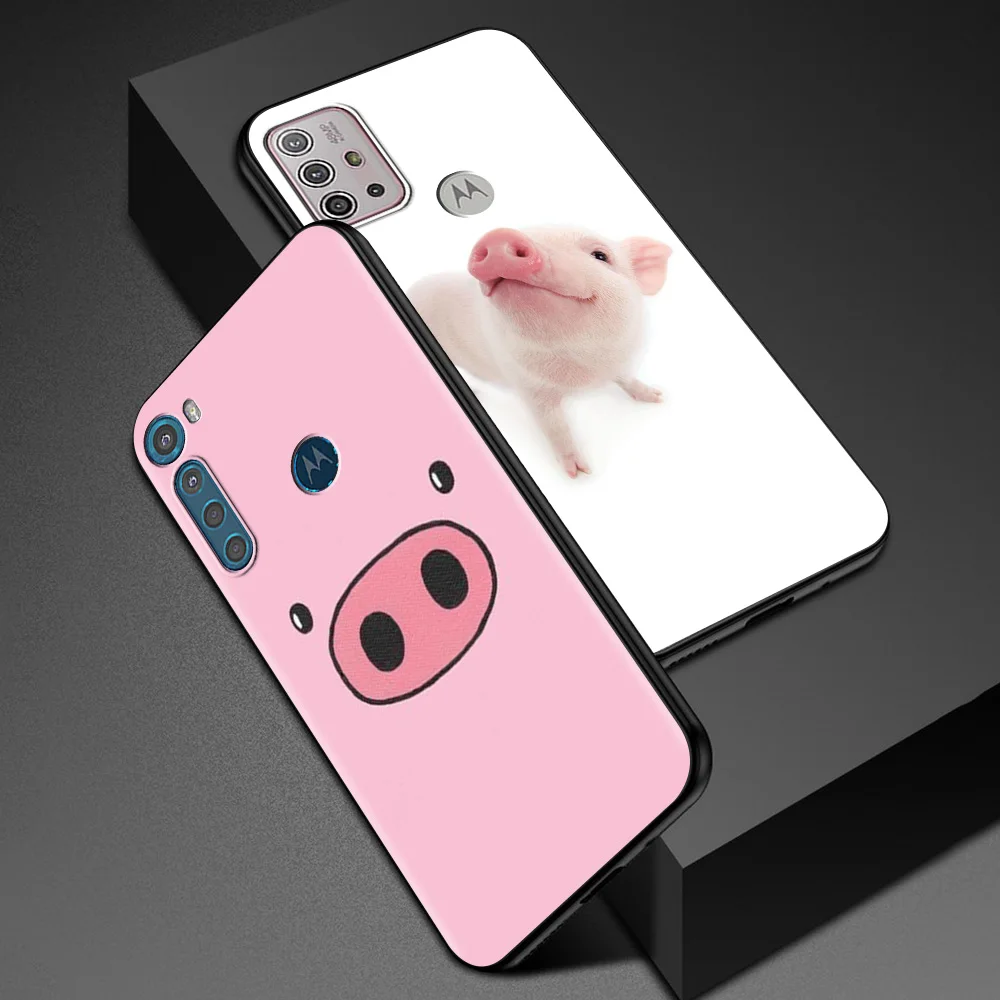for motorola one fusion case for moto g10 g9 g8 plus play power one g20 g30 g40 g50 g60 edge 20 phone shell cute lovely pig free global shipping
