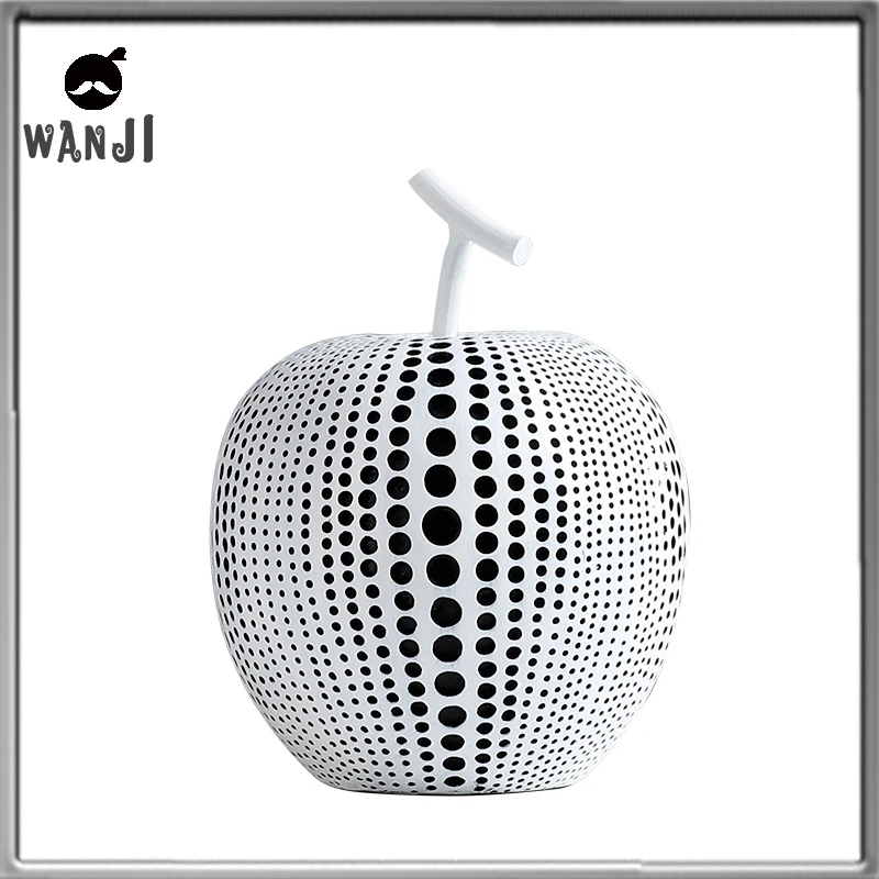 

Nordic Art Resin Figurines Plants Creative Apple Ornaments Desk Wine Cabinet Decoration Accessories Adornos Home Improvement