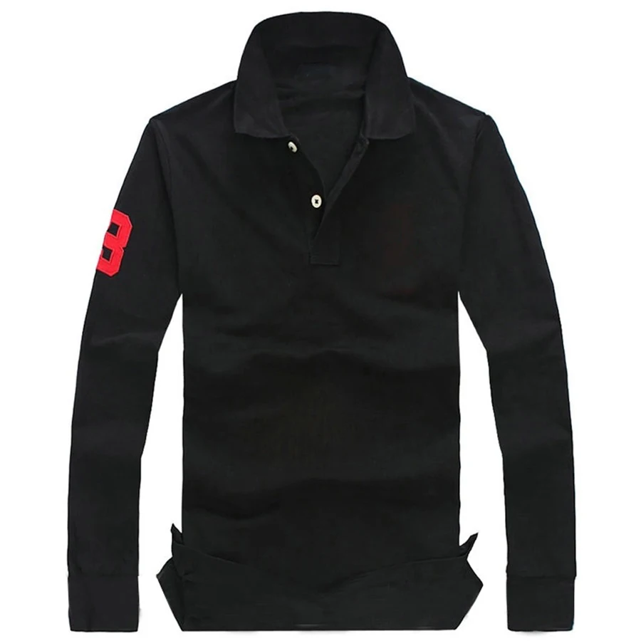 100% хлопковая Мужская рубашка поло с отложным воротником роскошная брендовая