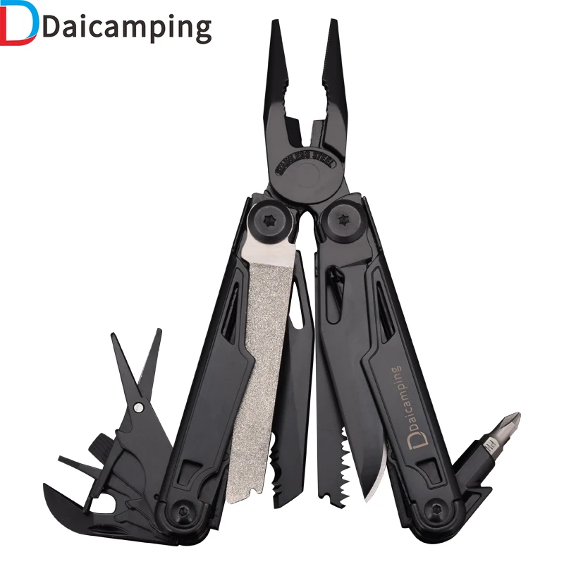 Daicamping DL12 Multifunctional 7CR17MOV Plier Hand Tools Se