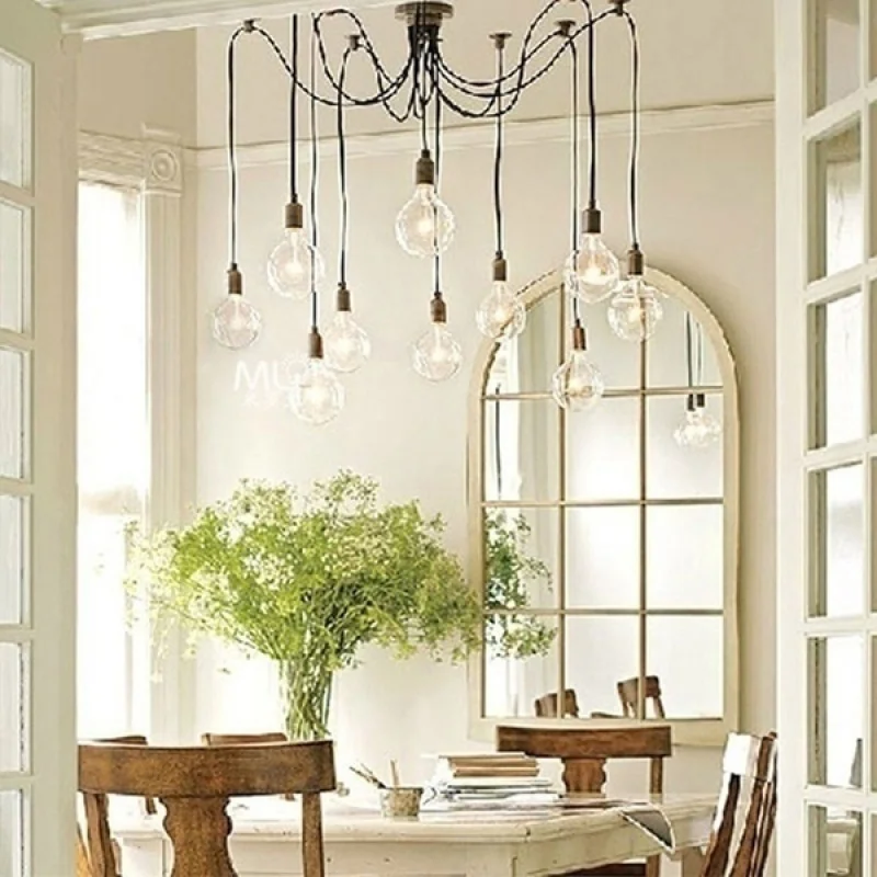 Прочный светильник в стиле ретро с люстра для учебы офиса спальни ресторана