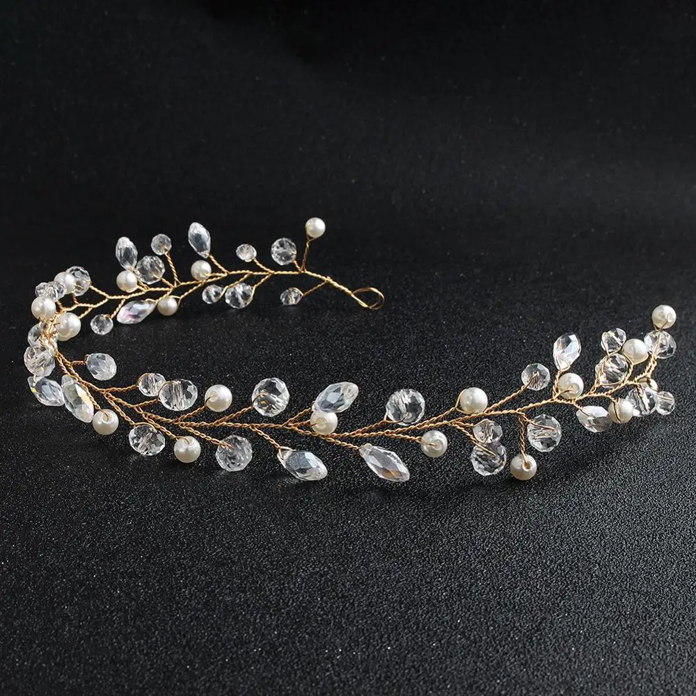 Gold Bridal Hair Ornament Color Handmade Hairbands Women Head Decoration Jewelry Accessories For Bride | Украшения и аксессуары