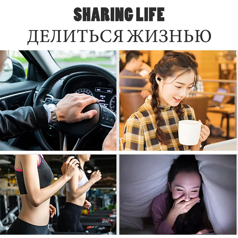 TWS Bluetooth наушники IPX6 водонепроницаемые V5.0 наушники беспроводные наушники для Andorid Ios с функцией громкой связи гарнитура