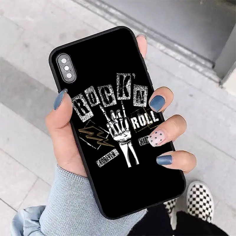 Punk Rock Phone Case for iPhone 13 11 12 pro XS MAX 8 7 6 6S Plus X 5S SE 2020 XR cover