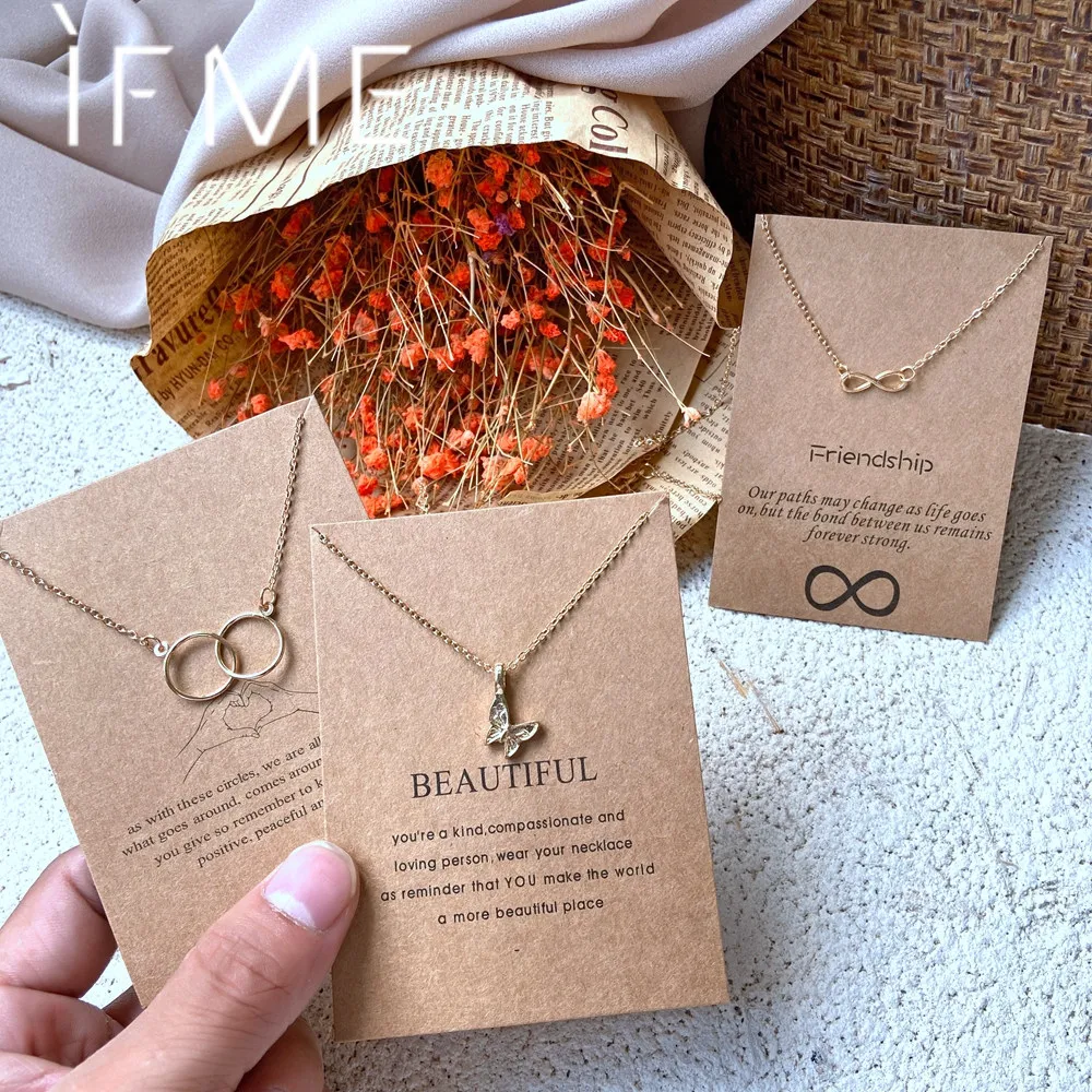 В том случае если мне минимализм круг цвет золотой бесконечное бабочка ожерелья