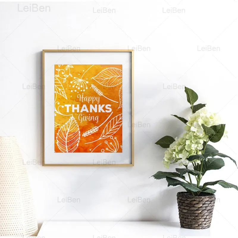 Домашний декор Счастливого Дня благодарения Холст Картина праздник Праздник
