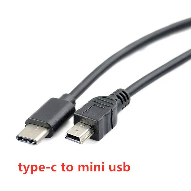 Переходник с USB Type C 3,1 «папа» на Mini USB 5 Pin B «папа», переходник OTG, кабель передачи данных для Macbook Mobile 30 см