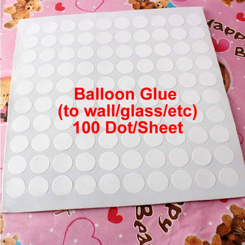 100 шт./лот распродажа съемные воздушные шары клей украшение на свадьбу день
