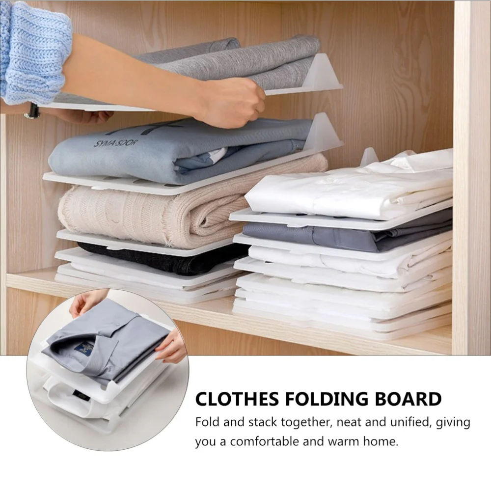 

6Pcs Handy T-Shirt Folding Board Practical Household Clothing Organizers