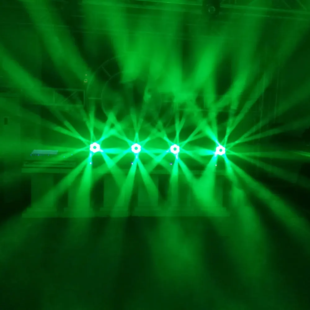 

4PCS Lights + 1PCS Flight Case 6x40w Bee Eye Beam Light DMX512 Zoom/Rotate Moving Head Light DJ /Bar /Party /Show /Stage Light