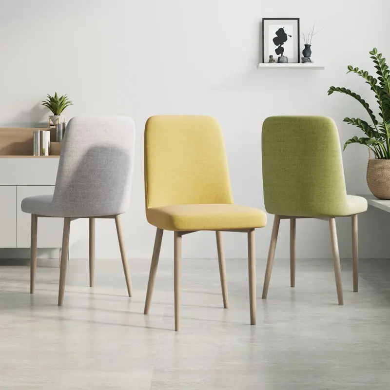 

Стулья для домашней кухни, мебель, кресла для кухни, скандинавские простые стулья для отдыха, деревянные цветные садовые стулья из хлопка и ...