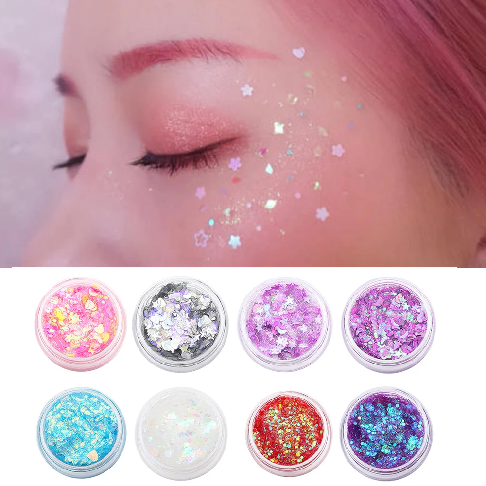 Портативные многофункциональные блестящие тени для век Блестящие Блестки