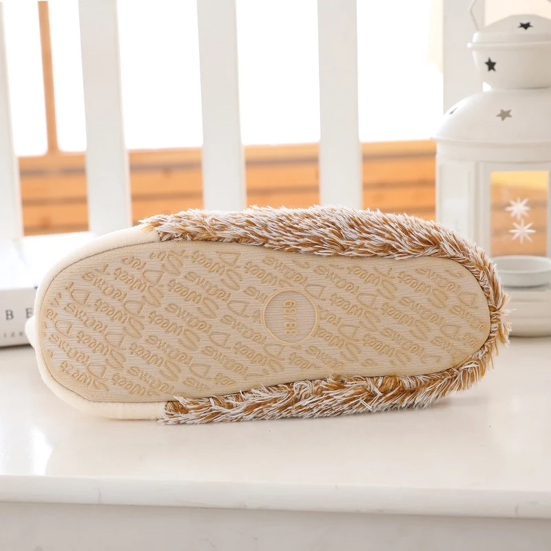 Женская плюшевая обувь с единорогом радуги домашние зимние тапочки собачкой