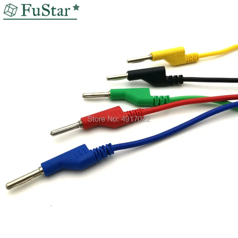 Силиконовый штекер типа банан к крокодиловому зажиму крокодил 1 шт. м 4 мм