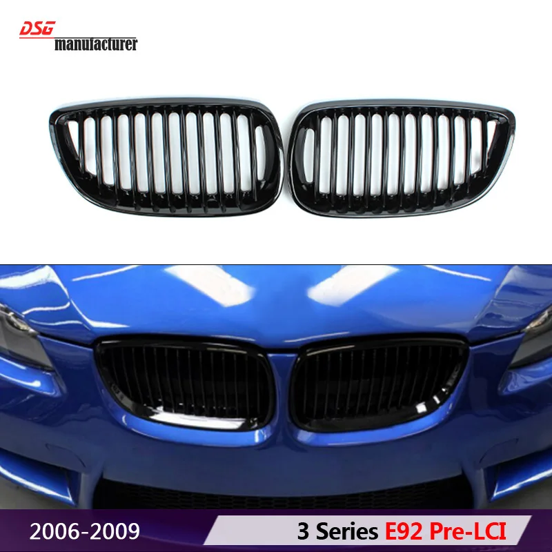 E92 черный бампер решетка решетки abs сетка для bmw 3 серии e92 e93 pre lci 2006 2009 316i 318i 320i 323i 325i