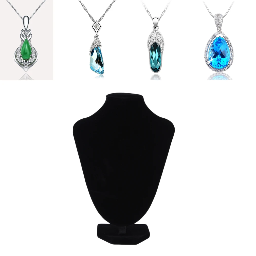 GENBOLI черный бархатный держатель для колье браслета кулона витрины ювелирных