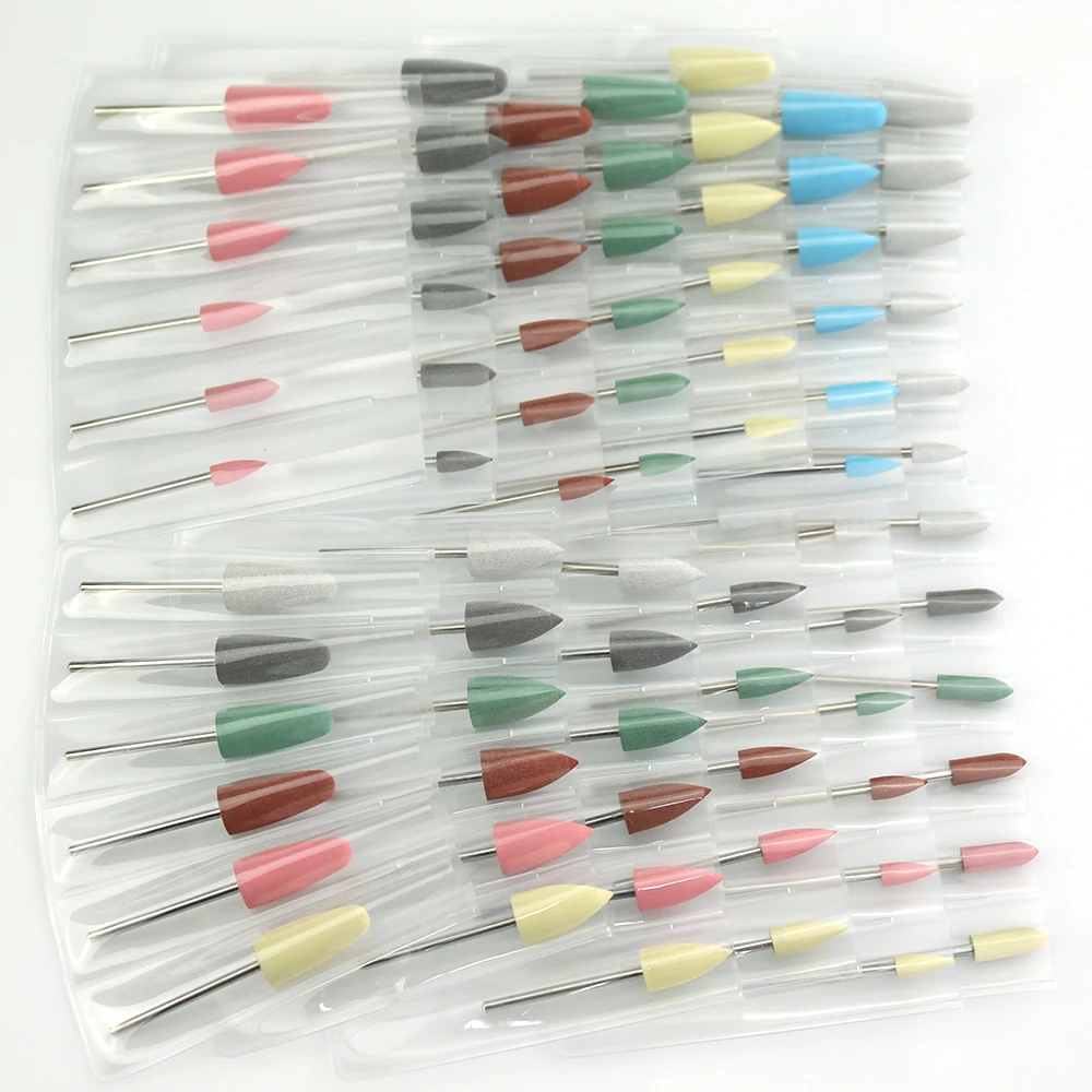 6 шт./компл. сверло для ногтей алмазные керамические силиконовые фрезы