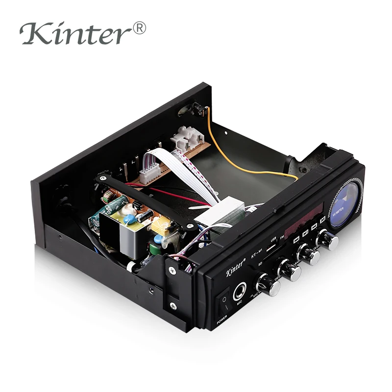 Kinter M1 MP3 Усилитель звука аудио Hifi Стерео усилители 2,0 каналов с SD USB ввод Поддержка микрофон металлический корпус