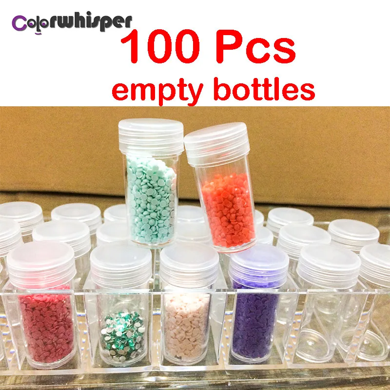 Флаконы для алмазной вышивки пустая коробка объем 15 мл вмещает 7 пакетов