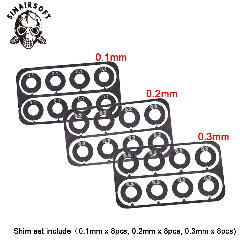 

New Stainless Steel Super Precision Shims For Gearbox Gear Set Clearance Airsoft Hunting Paintball Shooting Accessories
