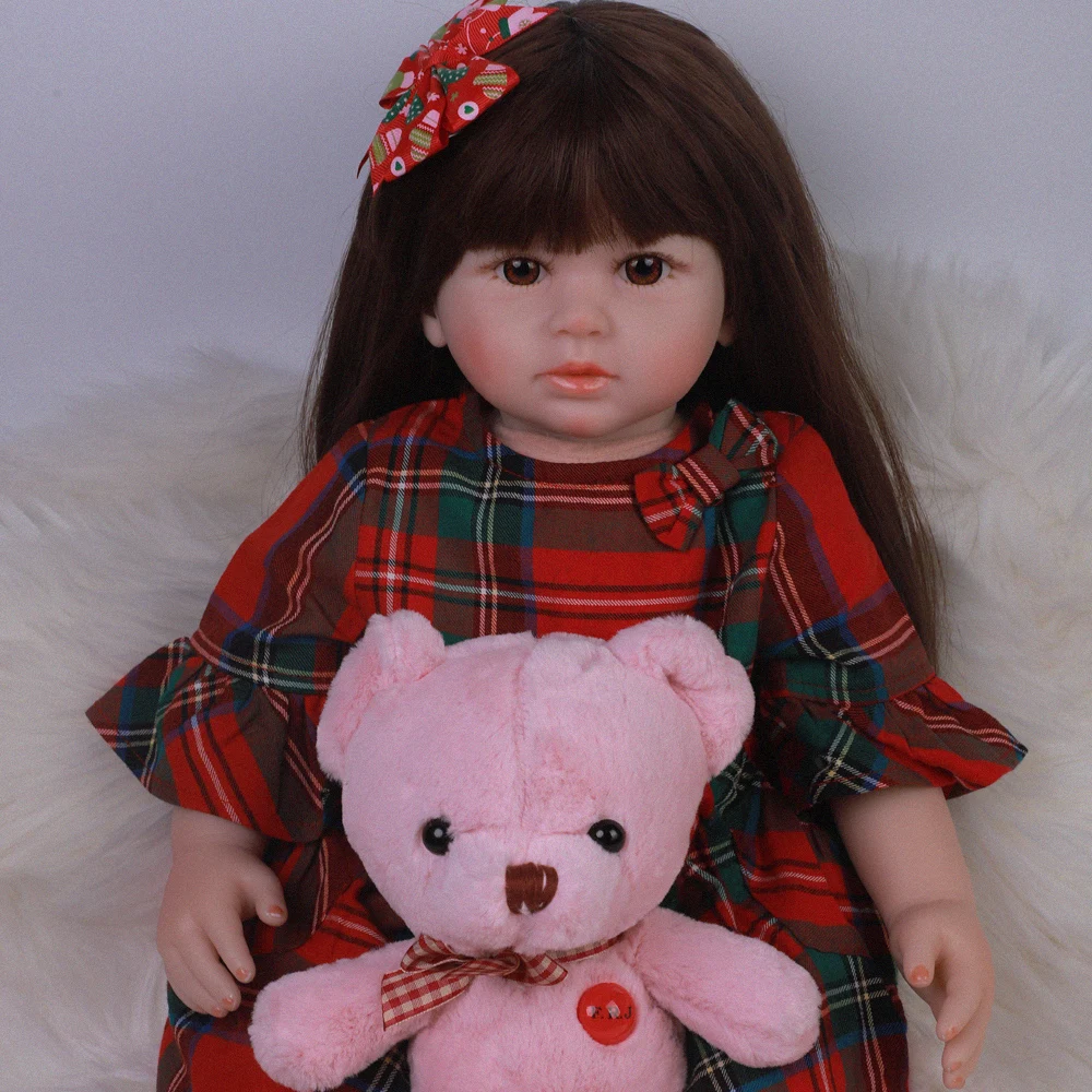 Кукла реборн силиконовая Реалистичная мягкая кукла принцесса 24 дюйма 60 см в