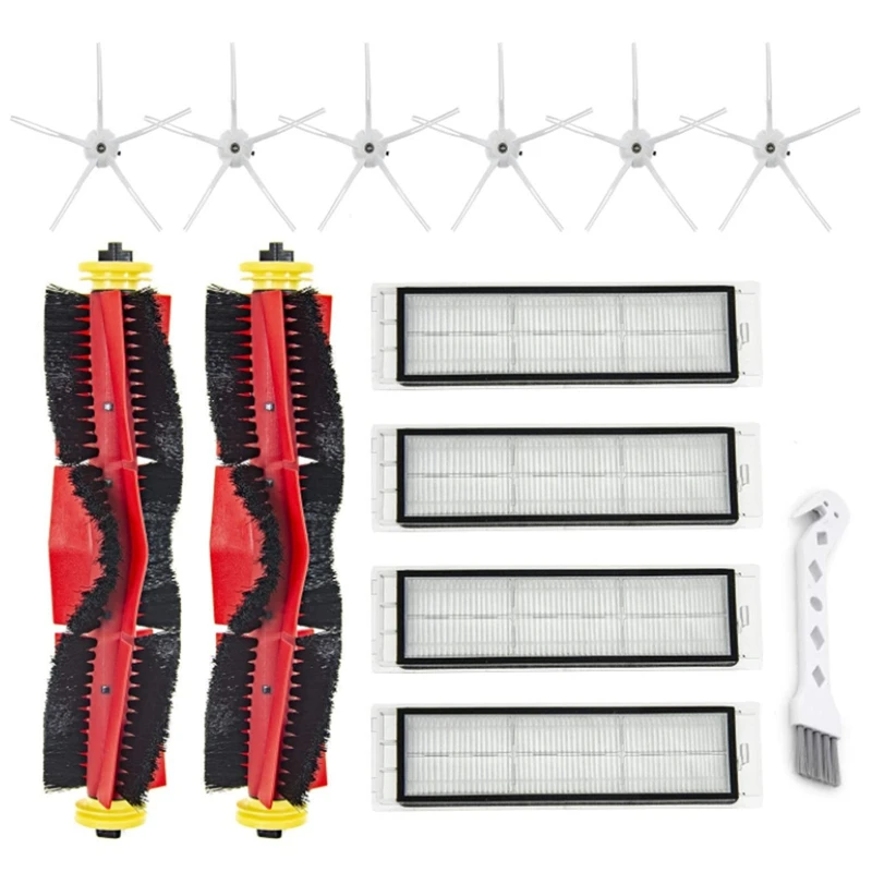 

Подходит для робота-пылесоса Xiaomi Roborock S6 S5 Max S4 E4, роликовая щетка, боковая щетка, фильтр, инструмент для очистки