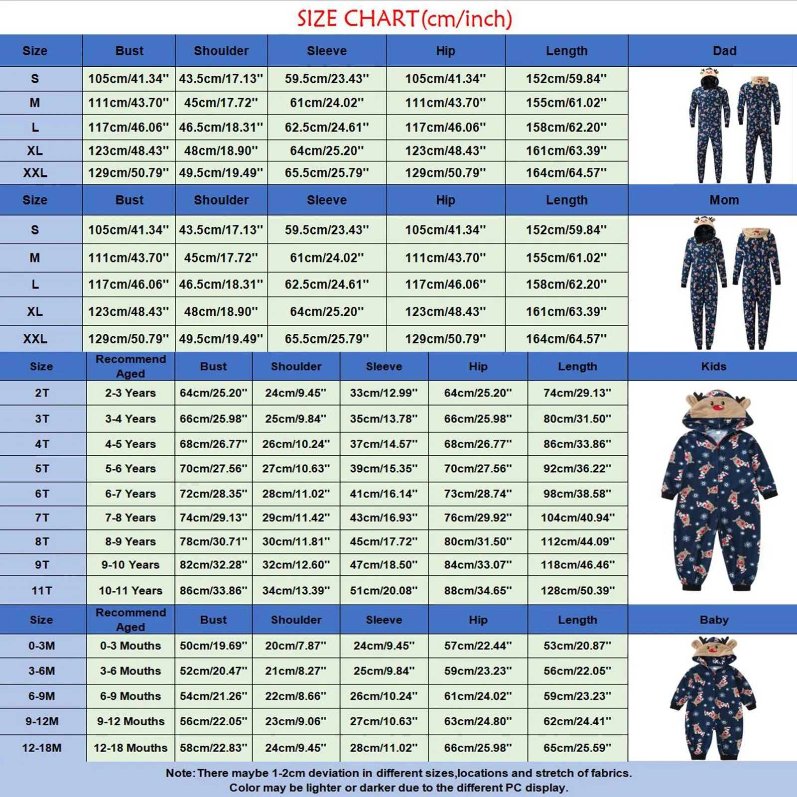Рождественский Семейный комплект одежды комбинезон с капюшоном и оленем для