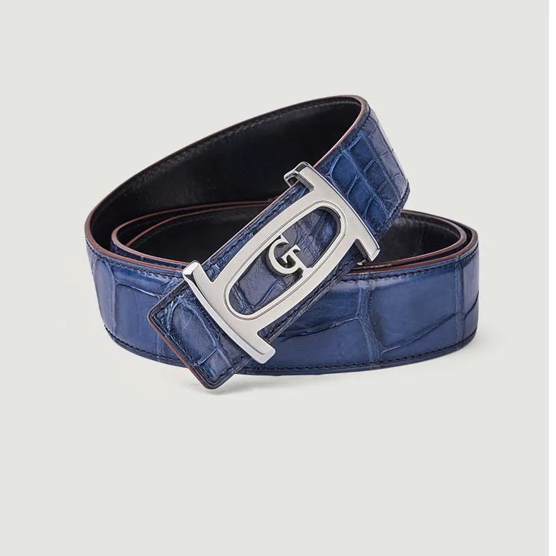 Ремень gete мужской из импортной крокодиловой кожи деловой Повседневный Пояс