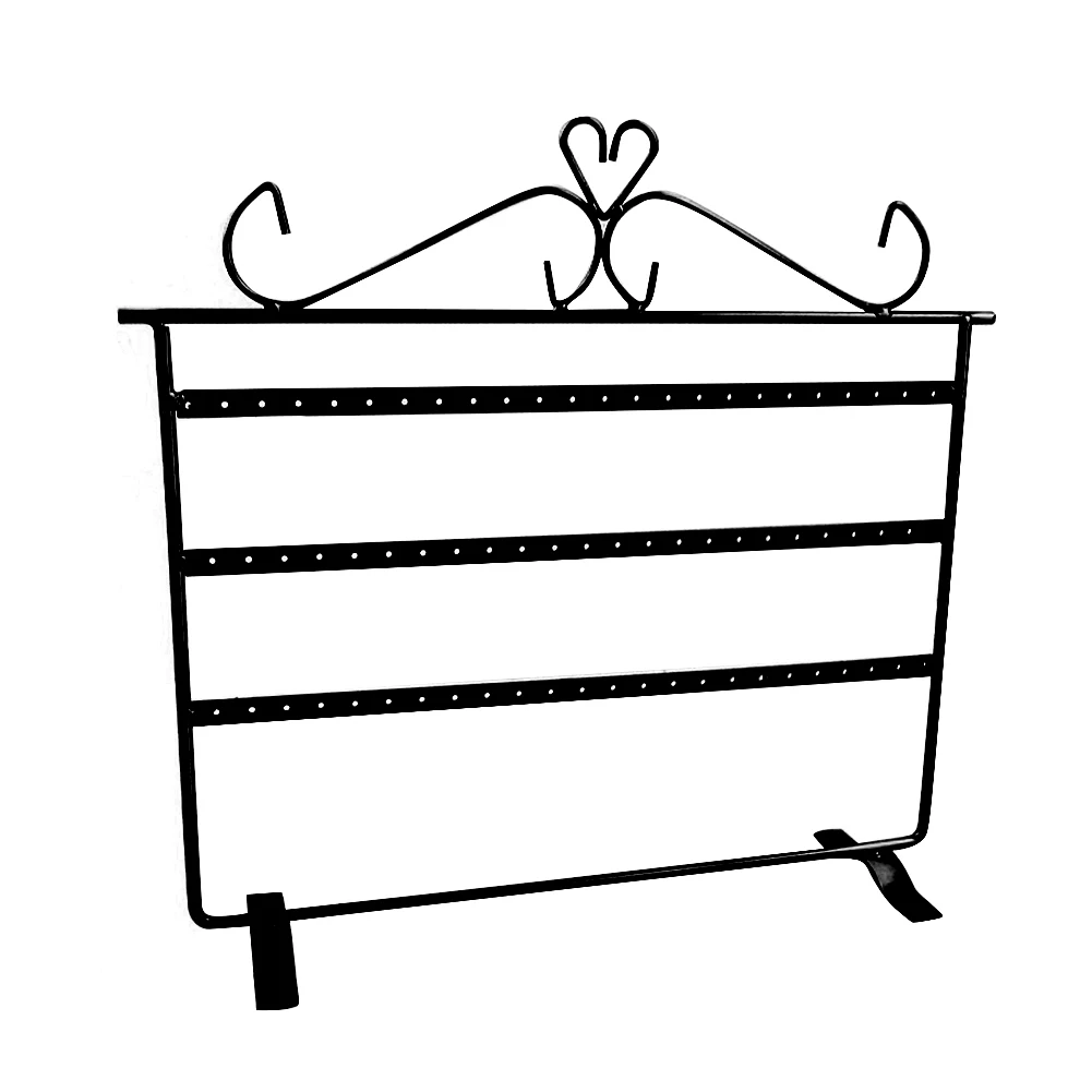 28x32cm 72 Holes Metal Earrings Holder Necklace Display Stand Jewelry Rack | Украшения и аксессуары