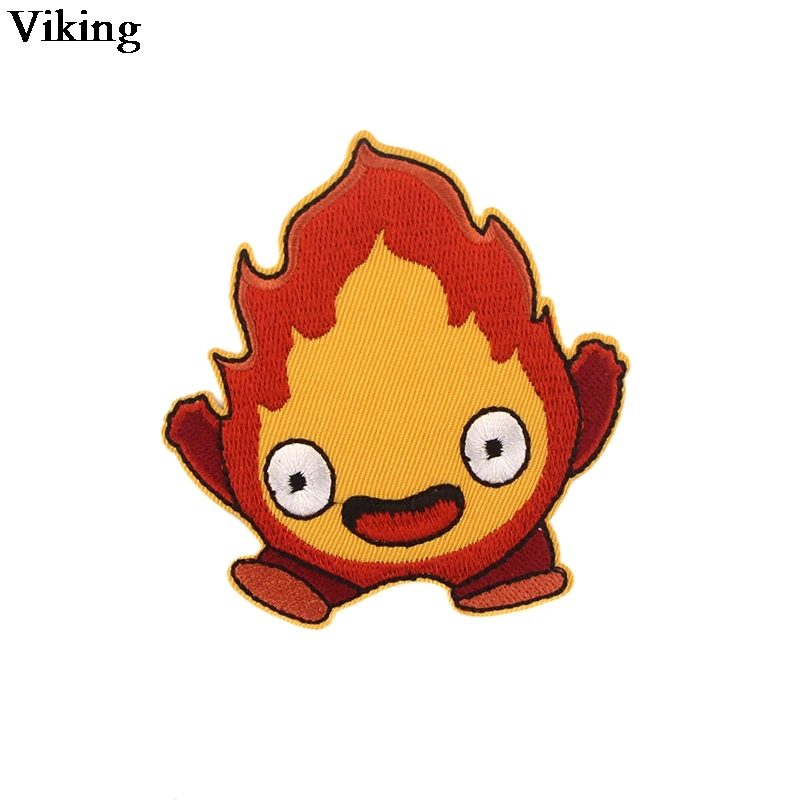 Howl's движущийся замок мультфильм вышивка патч утюгом на шитье Аппликация Милая