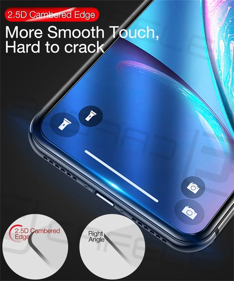 CAFELE Защитное стекло для iPhone 11 pro Max X Xs Max Xr защита экрана 2.5D edge HD Прозрачная Антибликовая пленка из закаленного стекла