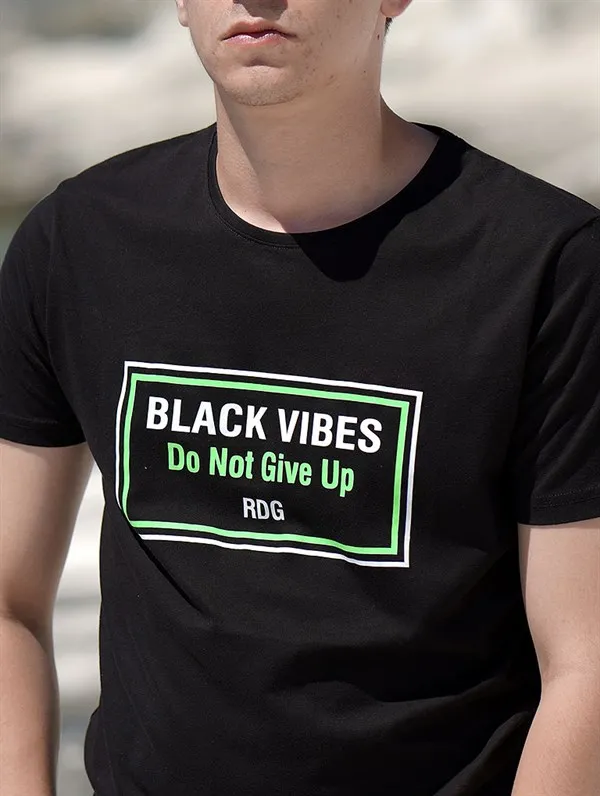 

Crew Neck Black Relaxed Fit Mens T-shirt