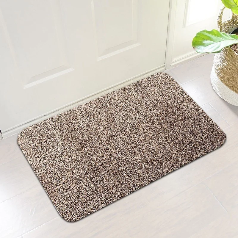 Indoor Super Absorbs Doormat Latex Backing Non Slip Door Mat for Small Front Inside Floor Dirt Trapper Cotton Entrance Rug | Дом и сад
